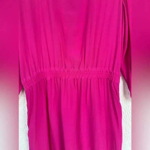 Farm Rio Allegris Fuscia Tie Front Flutter Dress SZ 8 NWT - Picture 8 of 10
